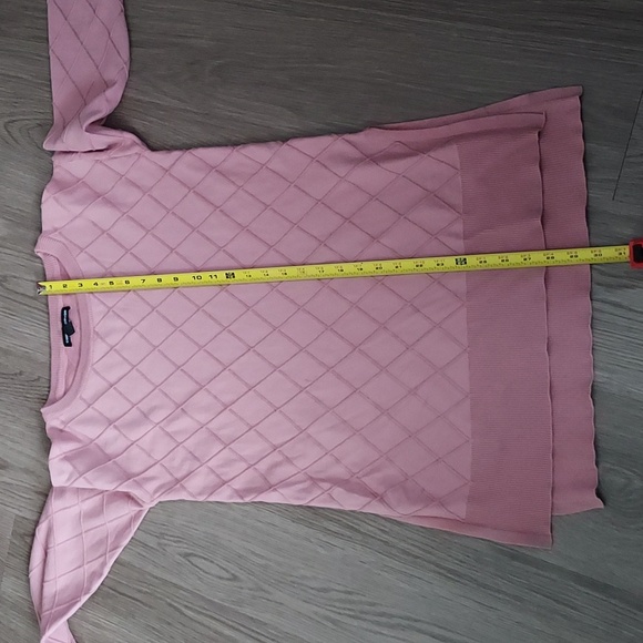 Cable & Gauge long sleeve top sweater Pink s/p - Picture 11 of 12